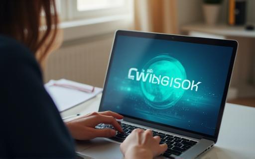 Person attending an online training workshop on a laptop