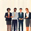 Group of diverse professionals in a meeting
